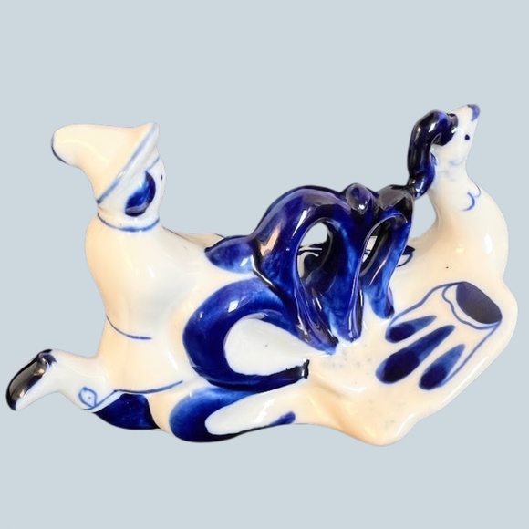 USSR Porcelain Candle Stick Holder & Boy Figurine - Picture 3 of 10